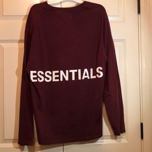 FOG Essentials burgundy shirt